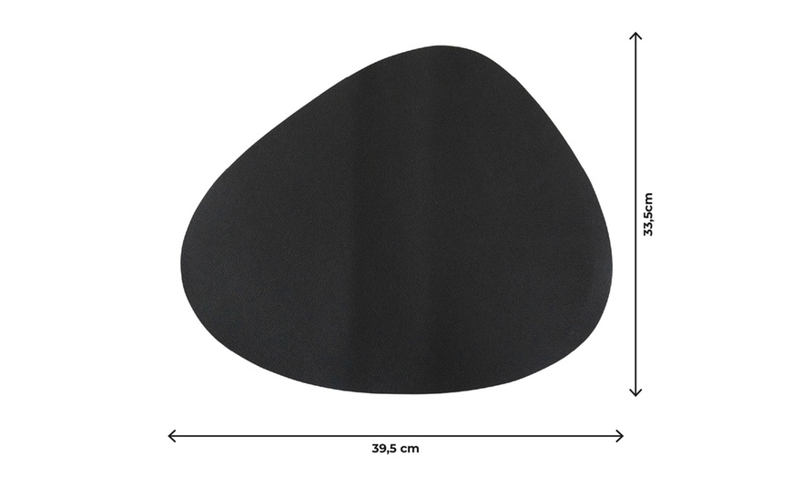 Image 21: Set de 4 sets de table en simili cuir