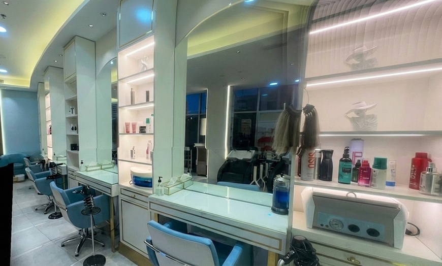 Image 2: Hair Wash & Blow-Dry, Haircut, Roots Color or Full Hair Color 
