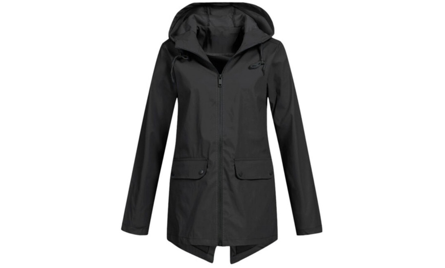 Image 5: Women's Lightweight Zip-through Hooded Windbreaker Jacket