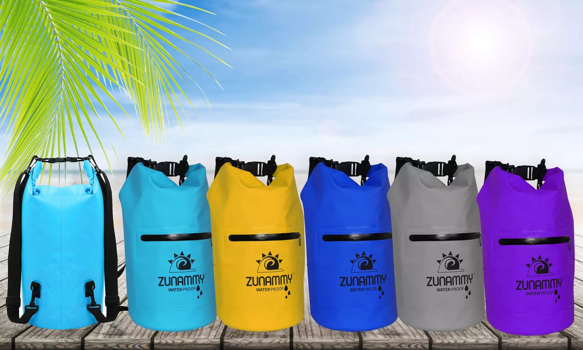 Waterproof Floating Duffel Dry Bag with Shoulder Strap and Zipper