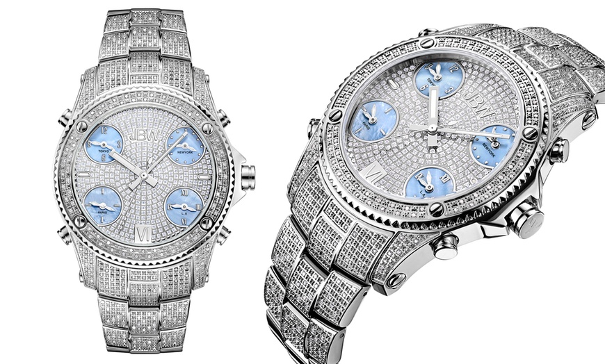 Image 5: JBW Men's Jet Setter Diamond Watch