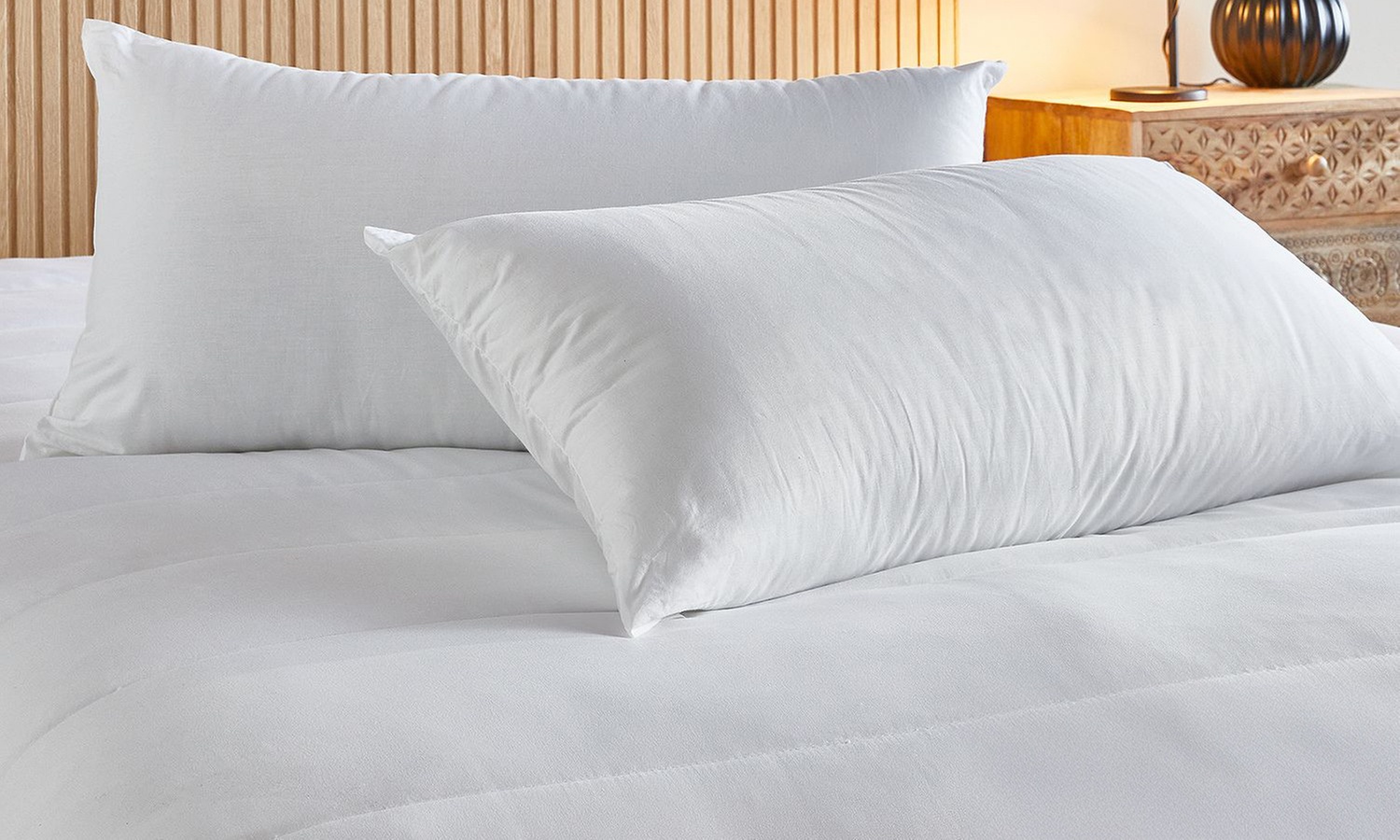 PIKOLIN Pack de dos almohadas de fibra antialérgica