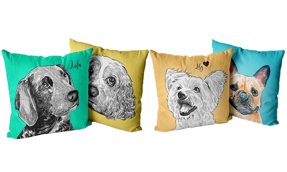 78% Off Personalized Pet Portrait Pillow from Justyling