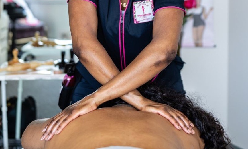 Image 1: Custom Massage with Infrared Sauna or Red Light Therapy Options