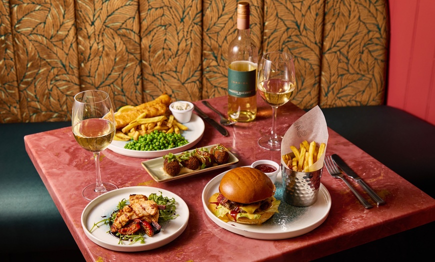 Image 1: Slug & Lettuce Dining: Tapas, Mains, Burgers & Drinks for Two