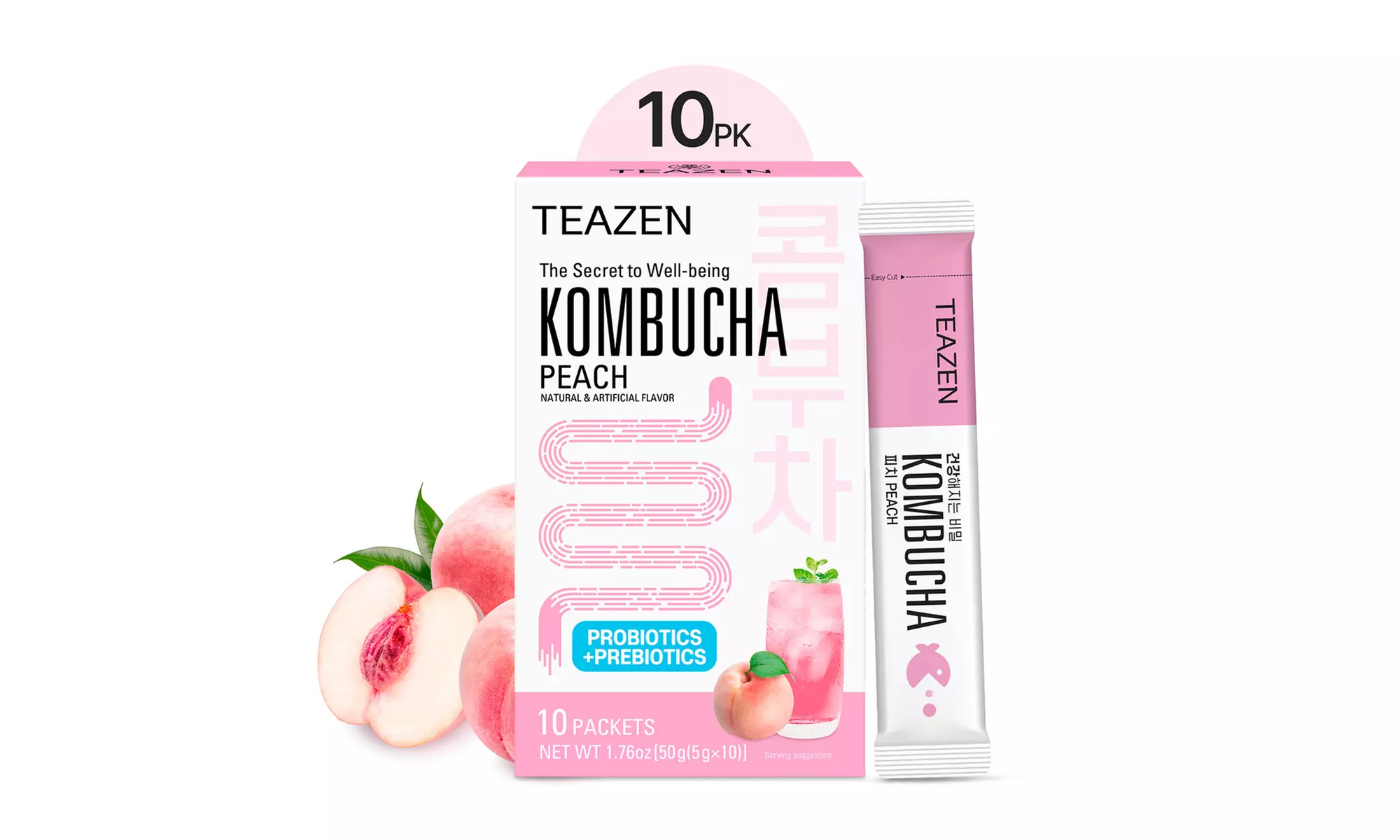 10 bustine di tè Kombucha Teazen