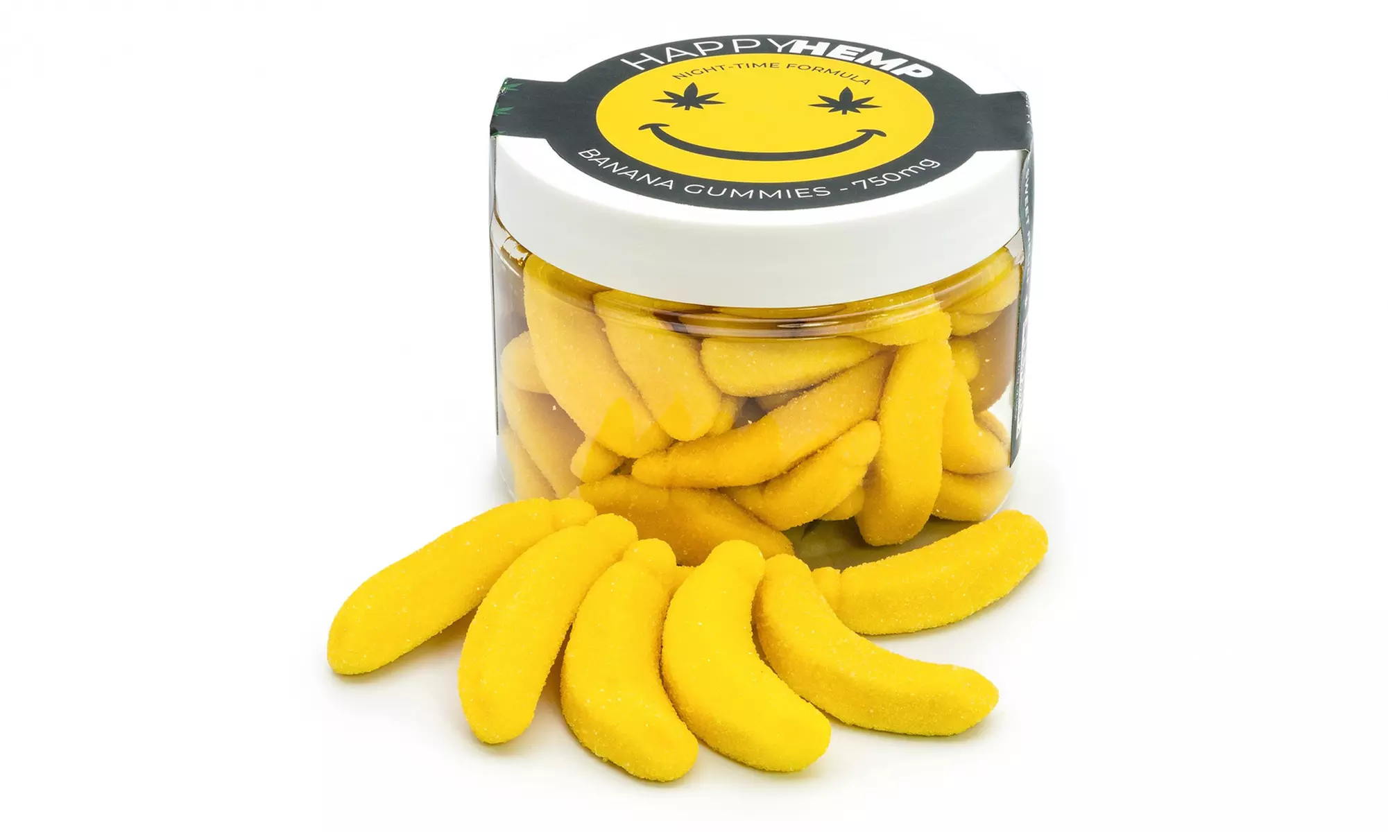 CBD Infused Gummy Banana from Happy Hemp - CBD for Day & Night Time Available