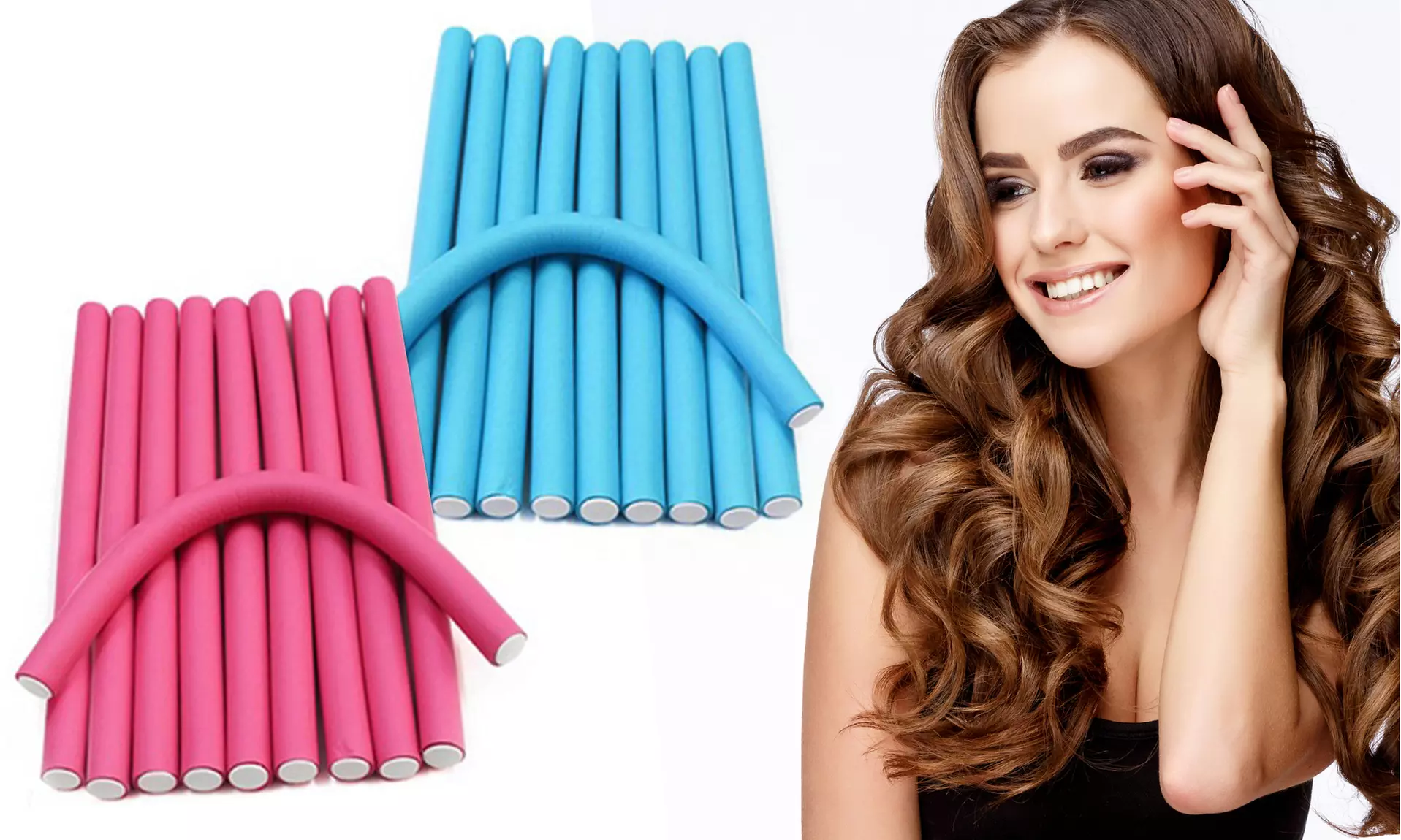 Twist Flex Foam Hair Curling Rods (10-Pack) - Primary Image