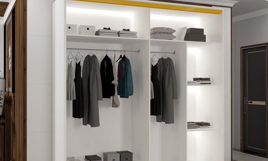 Image 3: Sliding Wardrobes 4U Sliding Double Door Wardrobe