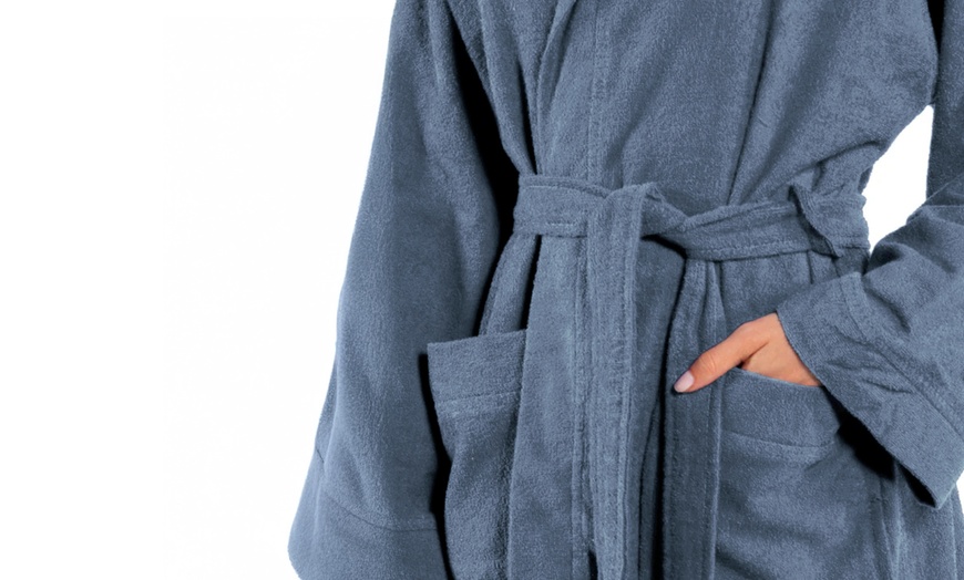 Image 4: Kappa Unisex-Bademantel aus 100% Baumwolle