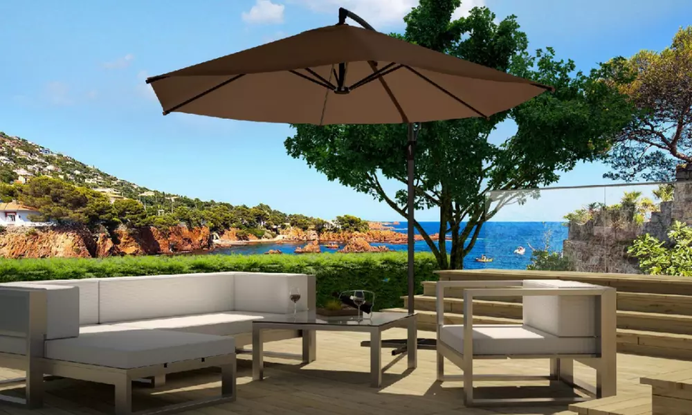 Parasol déporté octogonal (3 m) ou housse de protection de Kocoon