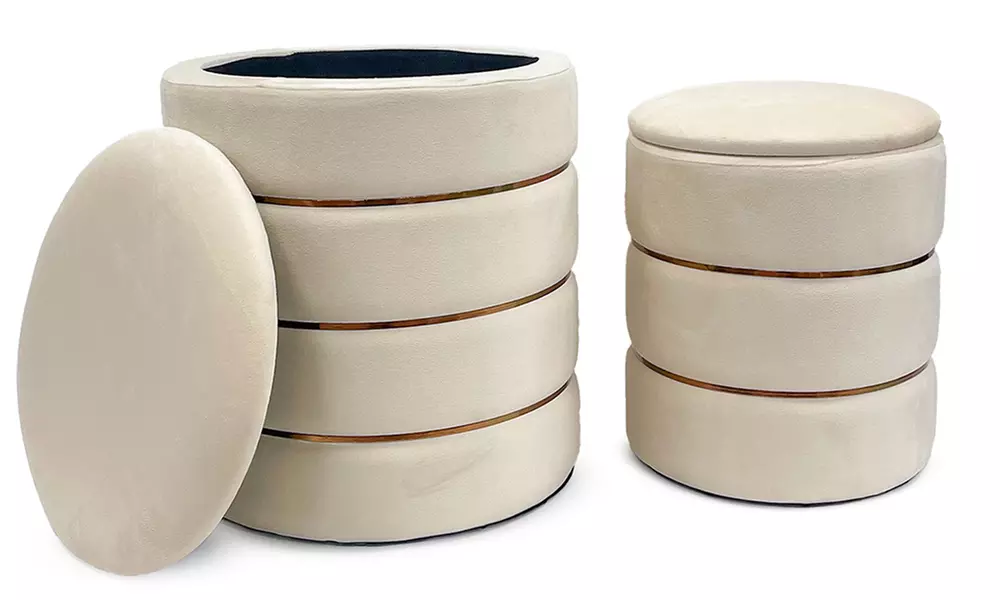 Coppia di pouf Romeo e Giulietta