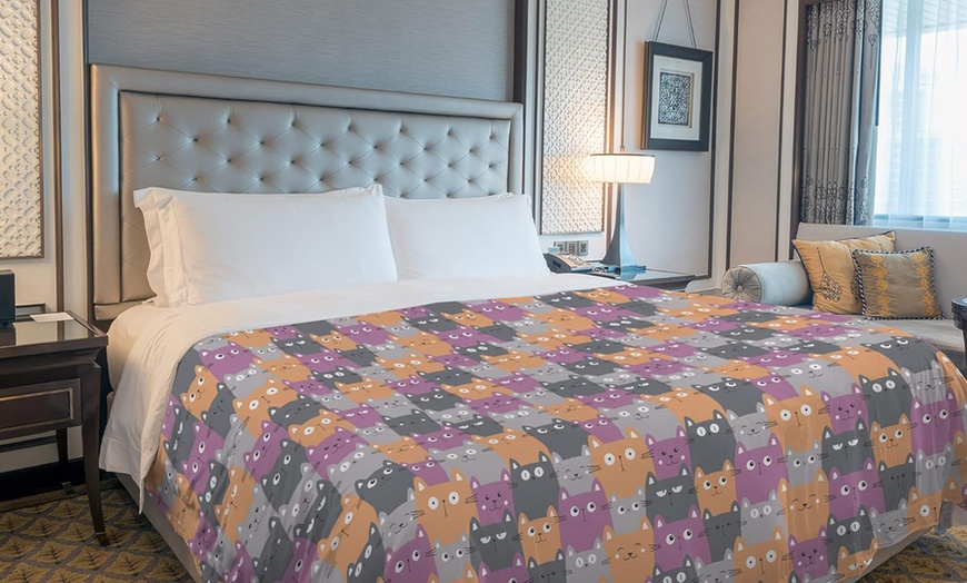 Image 8: Couette d'été en 100 % coton piqué doux