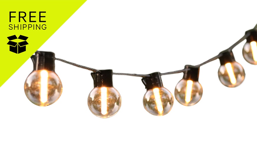 Image 1: Solar LED String Lights