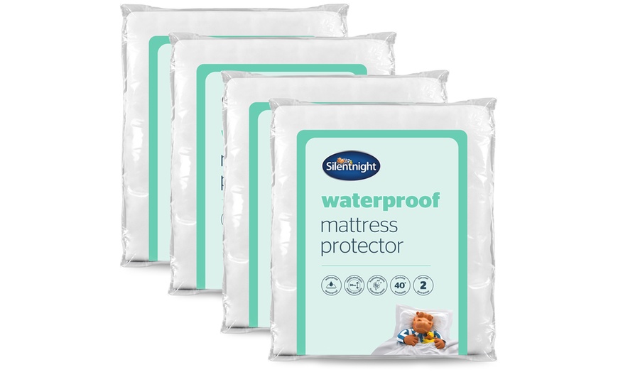 Image 7: Silentnight Waterproof Mattress Protector - Multipack