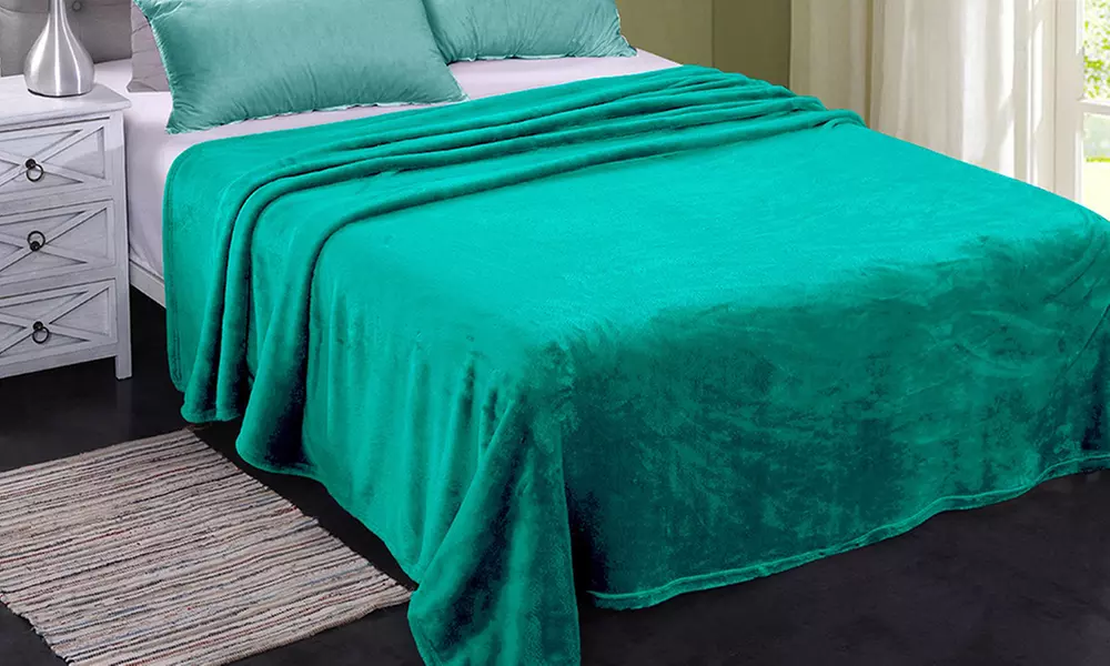 JML Soft Lightweight Plush Flannel Blanket for Bed/Sofa,King/Queen Size