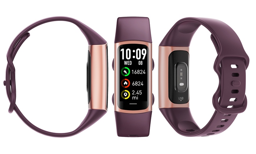 Image 12: Fitness Tracker Smart Watch BT 5.0 Body Thermometer BPM