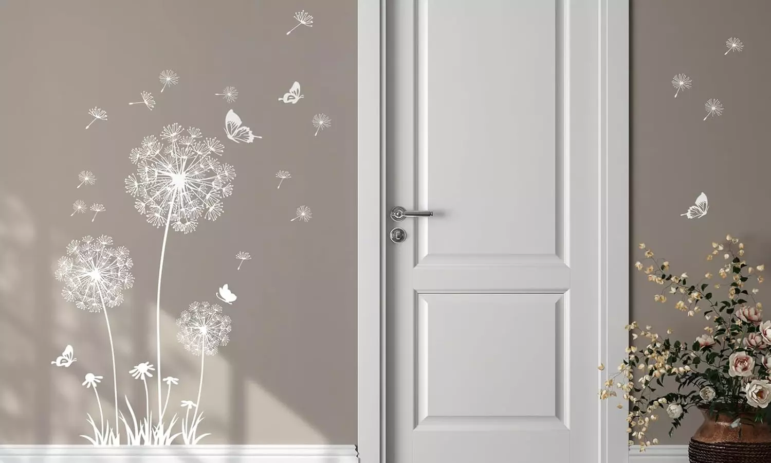 Wandaufkleber mit Pusteblumen-Motiv