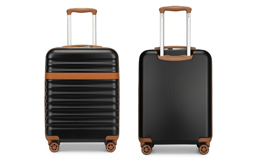 Image 15: Conjunto de viaje con maleta rígida de cabina, bolsa de mano y neceser