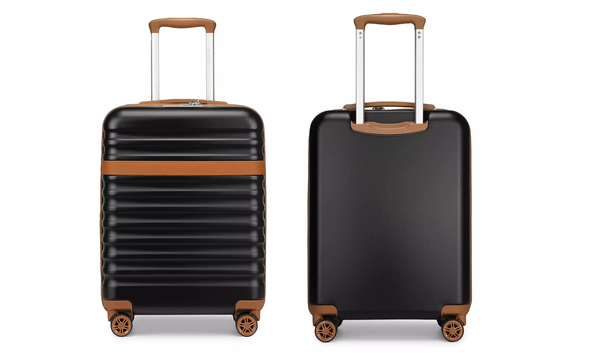 Conjunto de viaje con maleta rígida de cabina, bolsa de mano y neceser