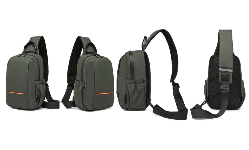 Image 13: Wasserfeste Umhänge-Brusttasche für Herren