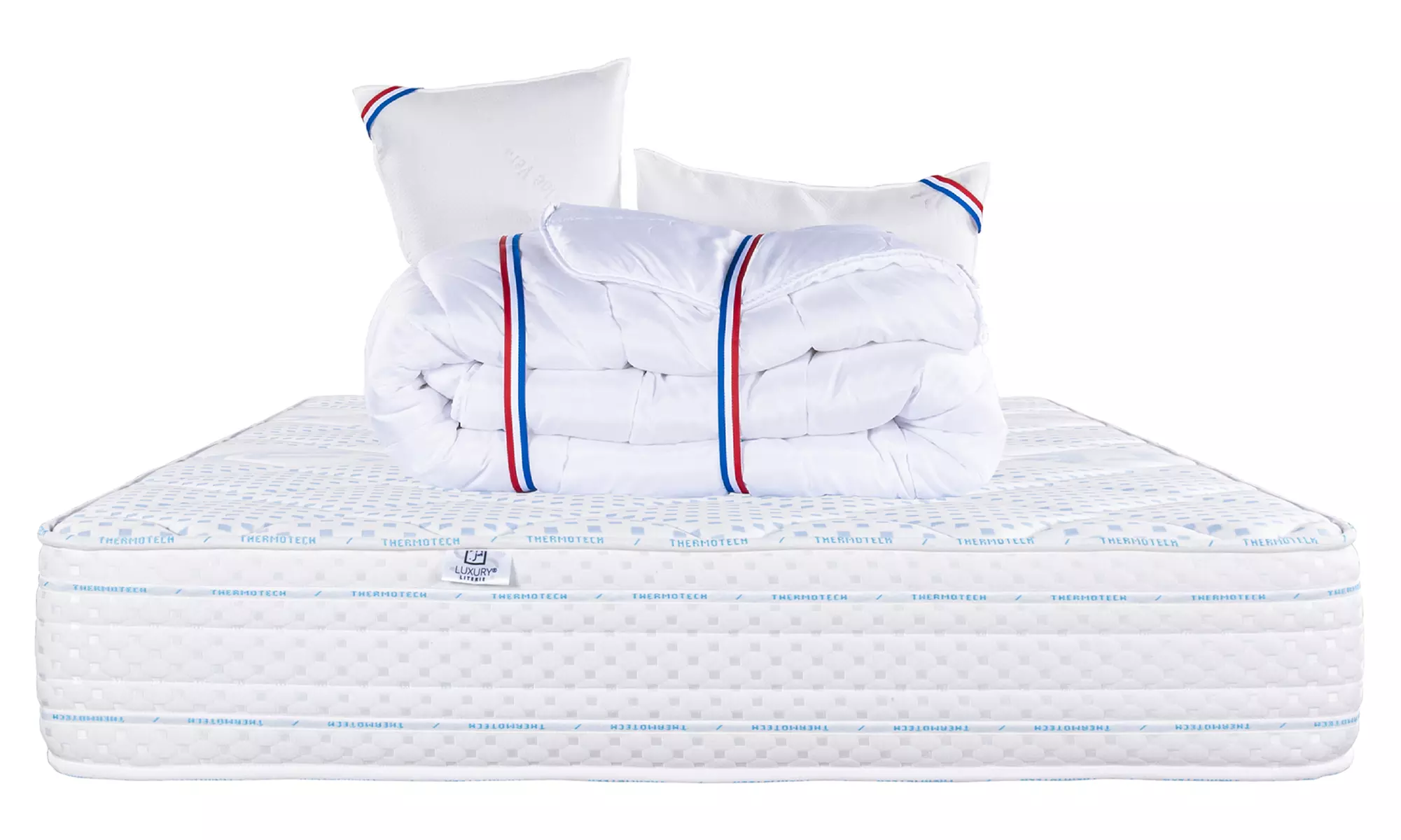 Matelas "Thermotec" de Luxury Literie, 24 cm, disponible seul ou avec accessoires literie, livraison offerte