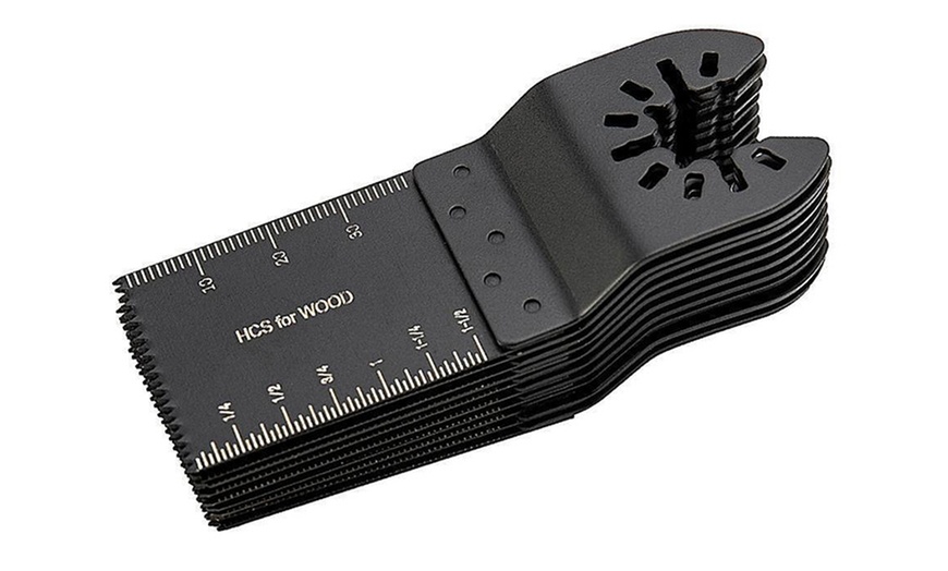 Image 5: 10Pcs 34mm Oscillating Multi Tool Saw Blade High Carbon Steel Saw Blade
