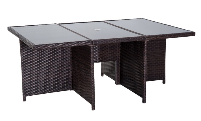 Outsunny Rattan Cube Garden Set | Groupon Goods