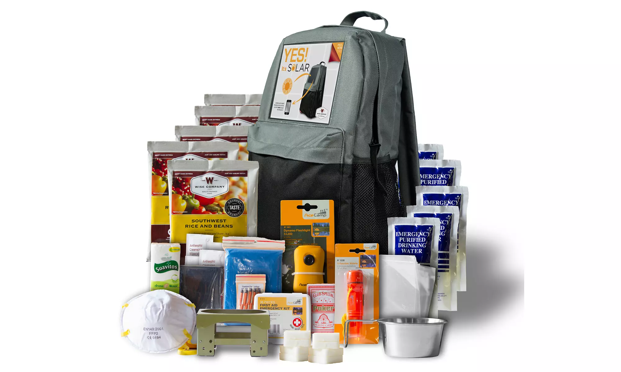 5-Day Survival Solar Backpack - Primary Image