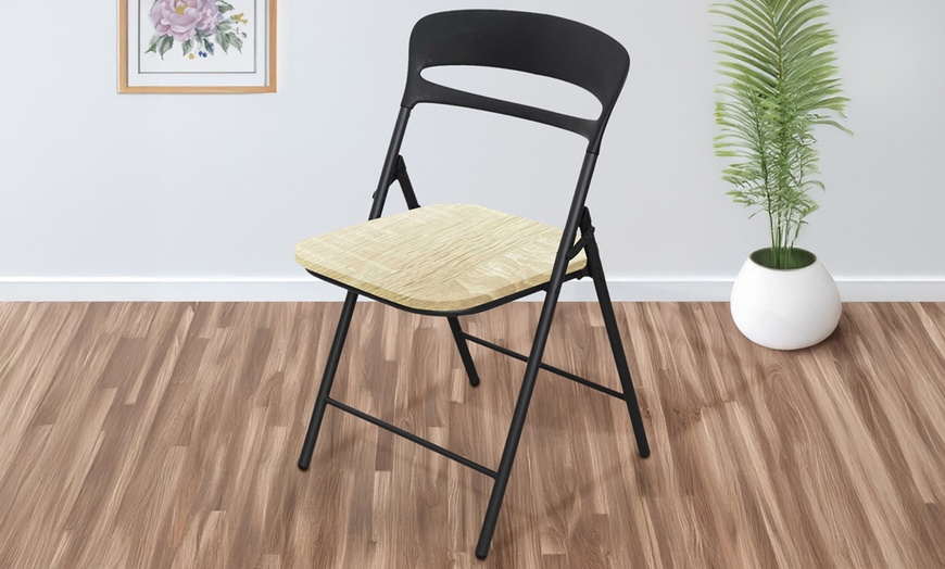 Image 9: Lot de 4 chaises pliables Isidora