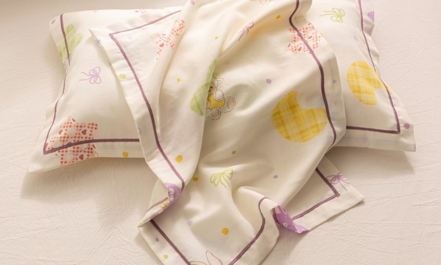 Image 35: Breathable Pure Cotton Kids Pillowcase Pair