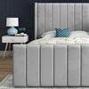 Image 5: Oxford Upholstered Soft Touch Plush Velvet Bed Frame