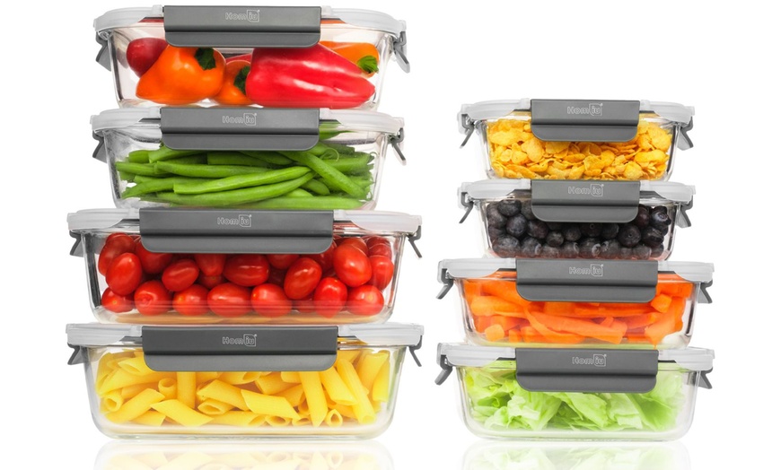 Image 6: Up to Ten Homiu Borosilicate Glass Food Container Sets