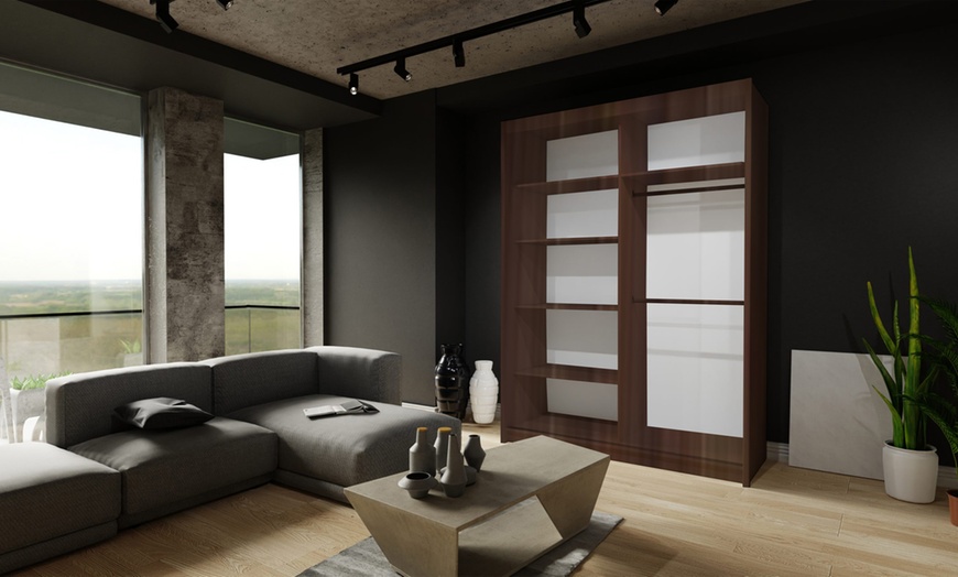 Image 22: Double Mirror Sliding Door Wardrobe