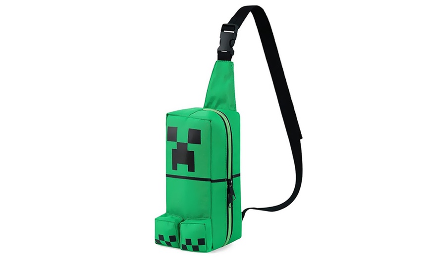 Image 1: Umhänge- bzw. Brusttasche im Creeper-Design für Jungen