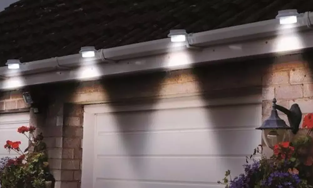 2x, 4x oder 8x Solar-Dachrinnenleuchten