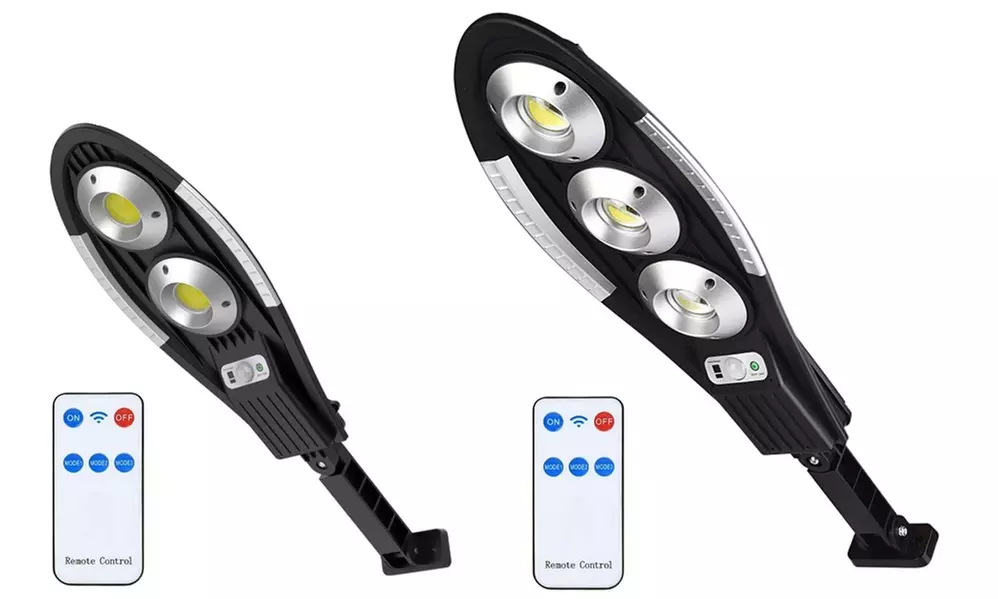 Farola solar, 2 o 3 leds cob con sensor de movimiento, iluminación exterior - Primary Image