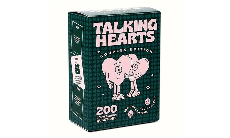 Image 3: One or Two Talking Hearts: Couples Card Game – 200 Conversation Cards 