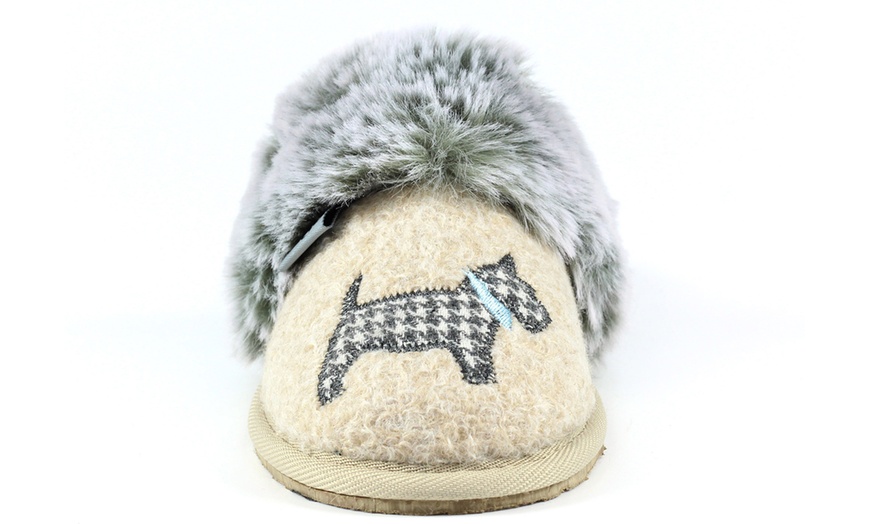 Image 9: Lazy Dogz Dog-Themed Plush Mule Slippers