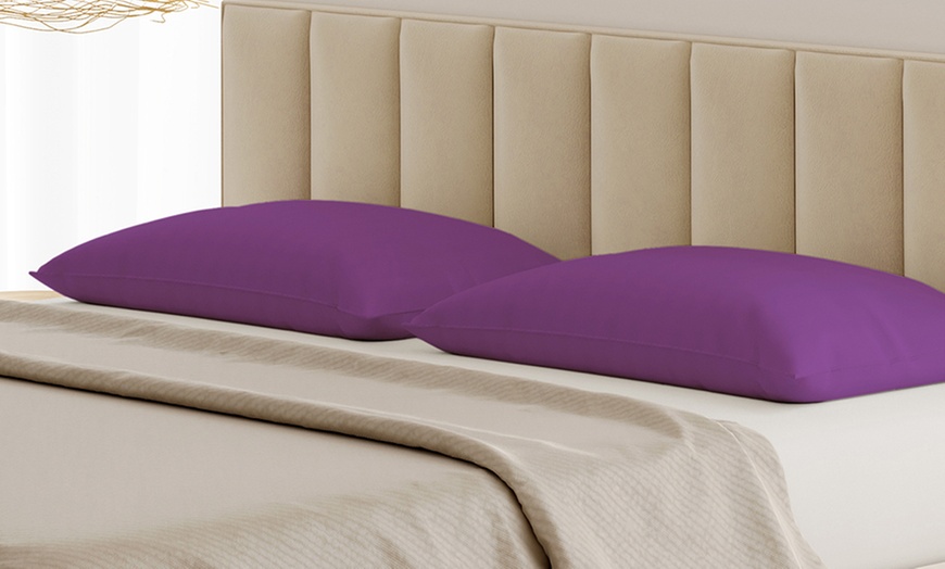 Image 28: Coppia Federe 100% puro Cotone Alta qualità Made in Italy