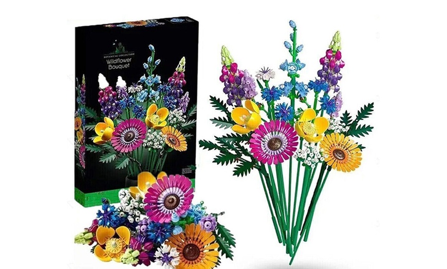 Image 1: Set di blocchi per bouquet di fiori di campo