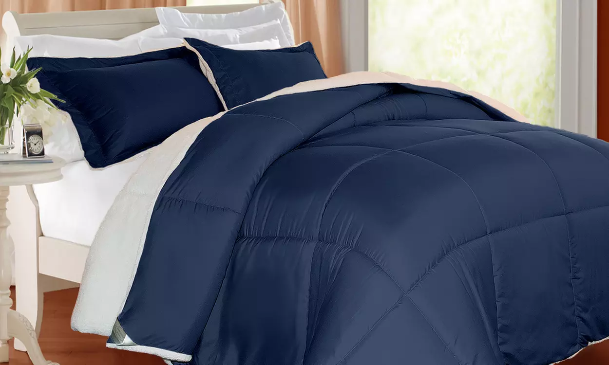 Kathy Ireland Sherpa Comforter Set (3-Piece) - Primary Image