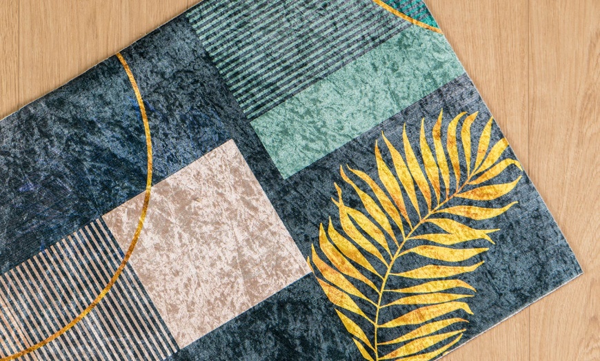 Image 22: Alfombra larga con tacto de terciopelo