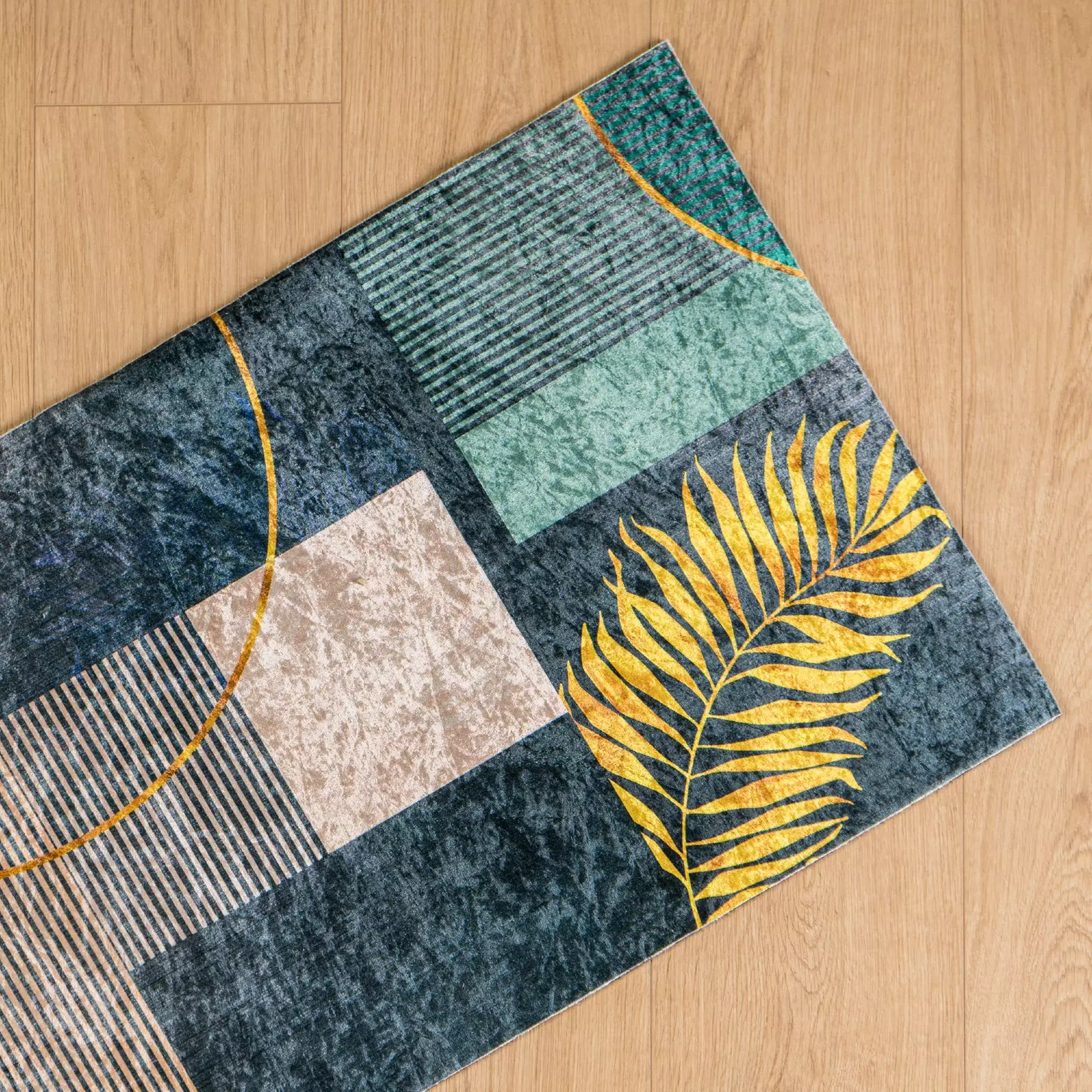 Alfombra larga con tacto de terciopelo