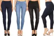 JVINI Ladies High Waist Classic Pull-On Skinny Denim Jeggings - Second Medium