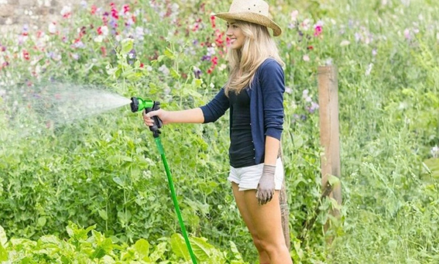Image 1: Expanding Garden Water Hose Pipe