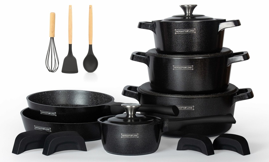 Image 19: Batteria da cucina da 10 o 14 pezzi Royalty Line