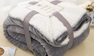 Flannel Sherpa Fleece Blanket