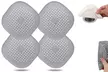 4Pcs Silicone Sink Drain Covers Hair Catchers Stopper with Suction Cup - Second Medium