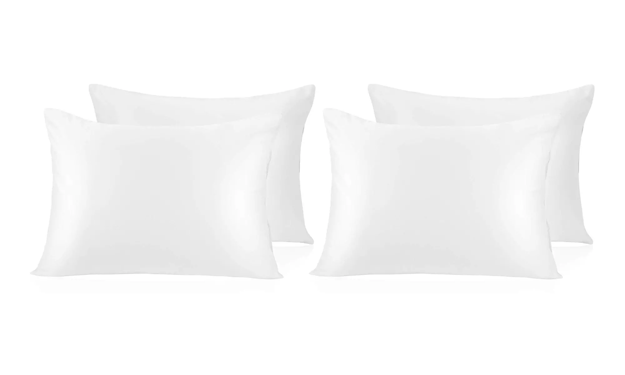  2-4 Pack Bridal Satin Hair Care Pillowcases Case for Hair Skin